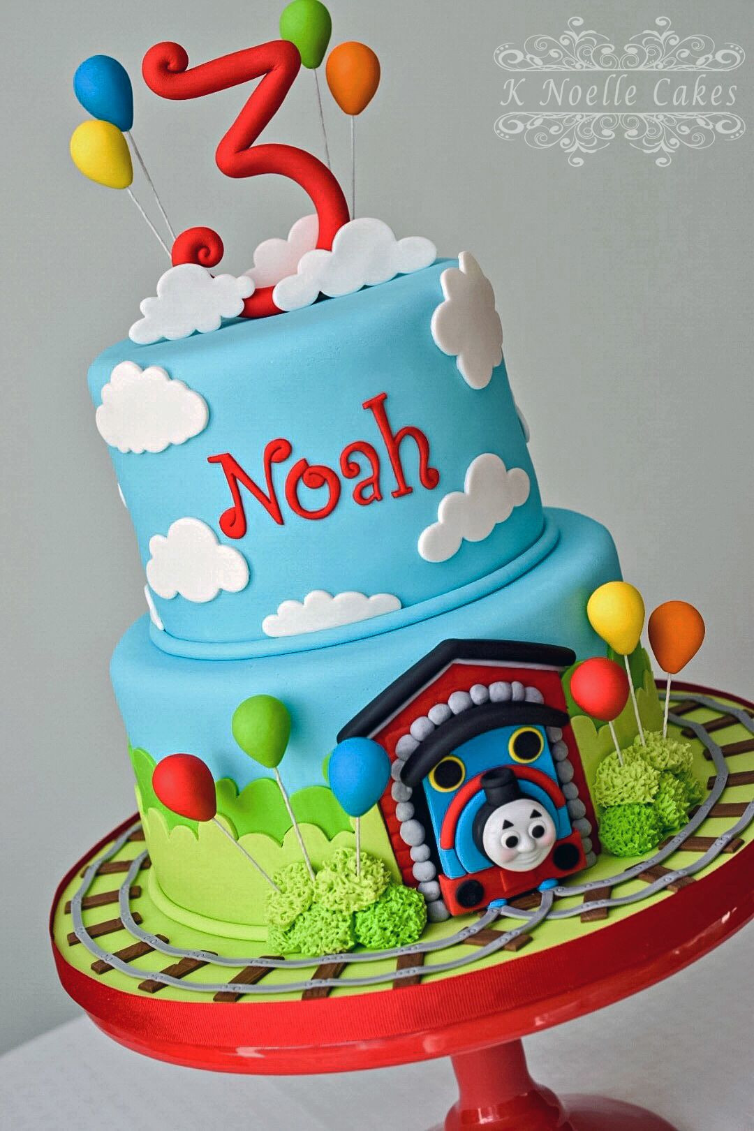 Thomas The Train Birthday Cakes
 Thomas the Train cake by K Noelle Cakes With images