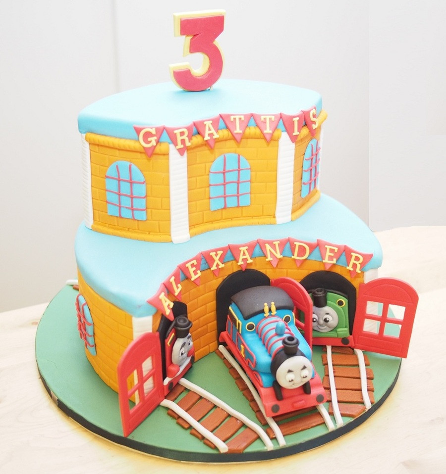 Thomas The Train Birthday Cakes
 My First Ever Thomas The Train Cake Made For My Sons 3Rd