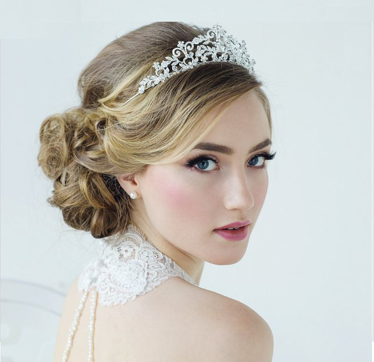 Tiara Wedding Hairstyles
 240 best images about Fabulous Tiaras for your Wedding or
