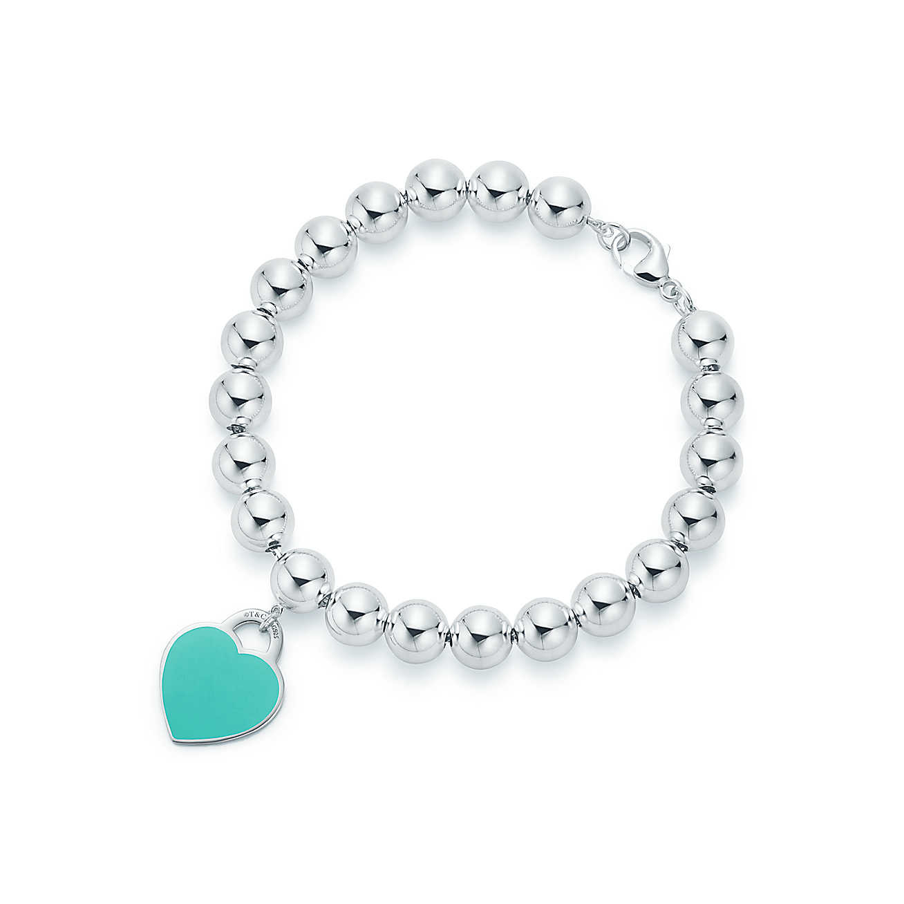 Tiffany Bead Bracelet
 Return to Tiffany™ heart tag in sterling silver on a bead