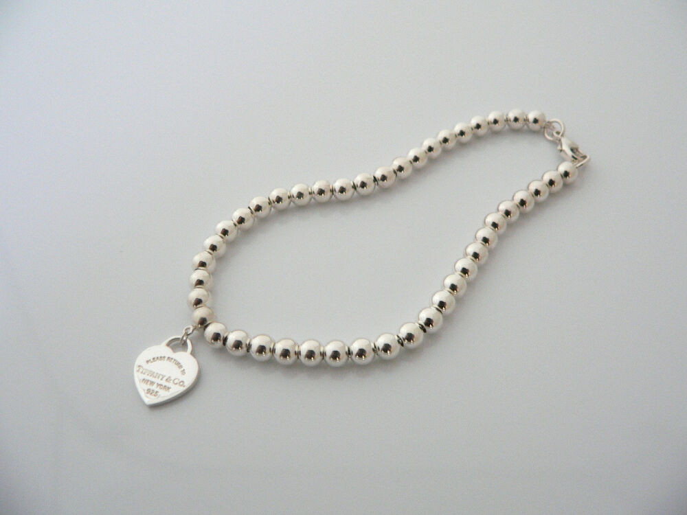 Tiffany Bead Bracelet
 Tiffany & Co Silver Return to Tiffany Heart Mini Bead