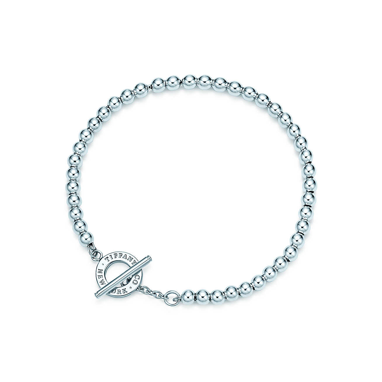 Tiffany Bead Bracelet
 Tiffany Beads toggle bracelet in sterling silver medium