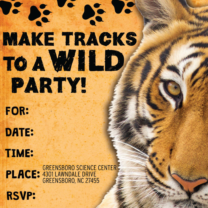 Tiger Birthday Party
 Greensboro Science Center