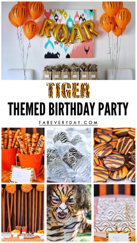 Tiger Birthday Party
 Tiger Themed Birthday Party Planning Ideas