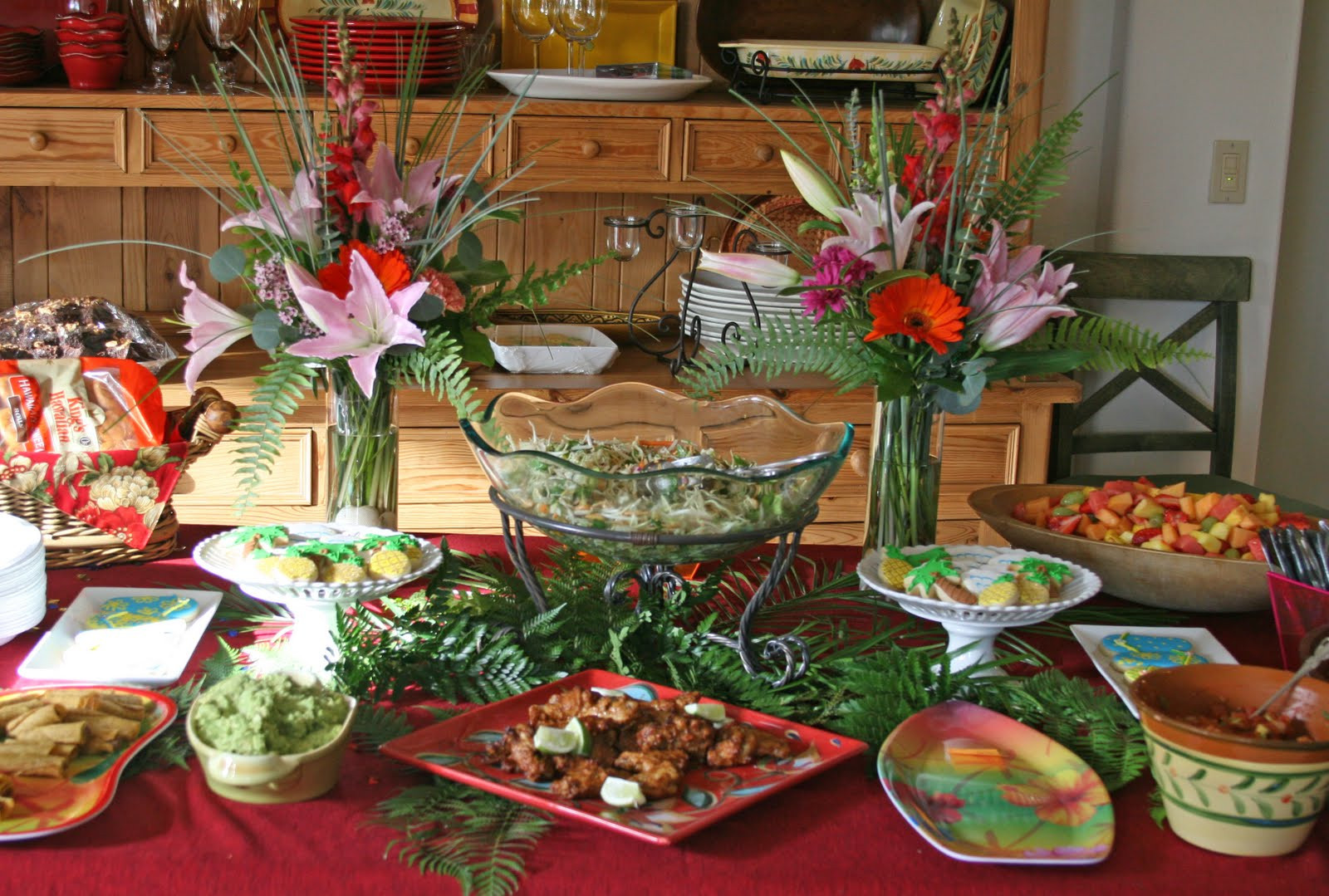 Tiki Party Food Ideas
 Parties 30th Birthday Luau Party Glorious Treats