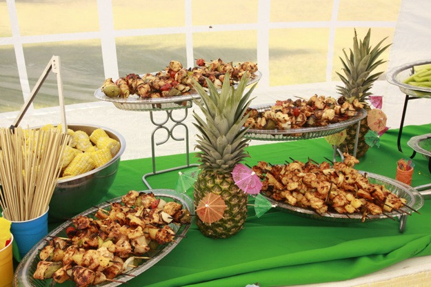Tiki Party Food Ideas
 Luau Themed 1st Birthday Party