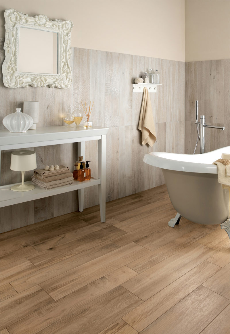 Tile Floors For Bathrooms
 Bathroom With Wood Tile Floor Home Decorating Ideas