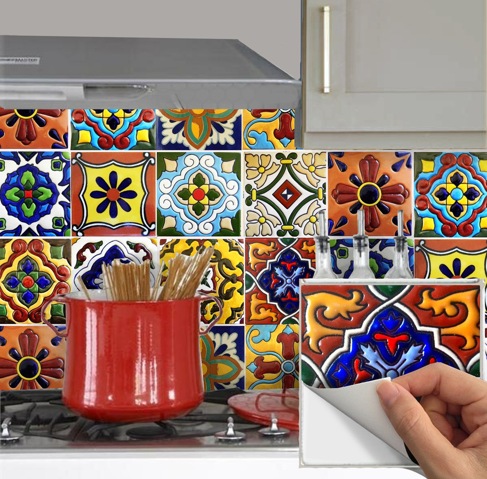 Tile Stickers For Kitchen
 Tile Stickers for Kitchen Backsplash Bathroom Peel and