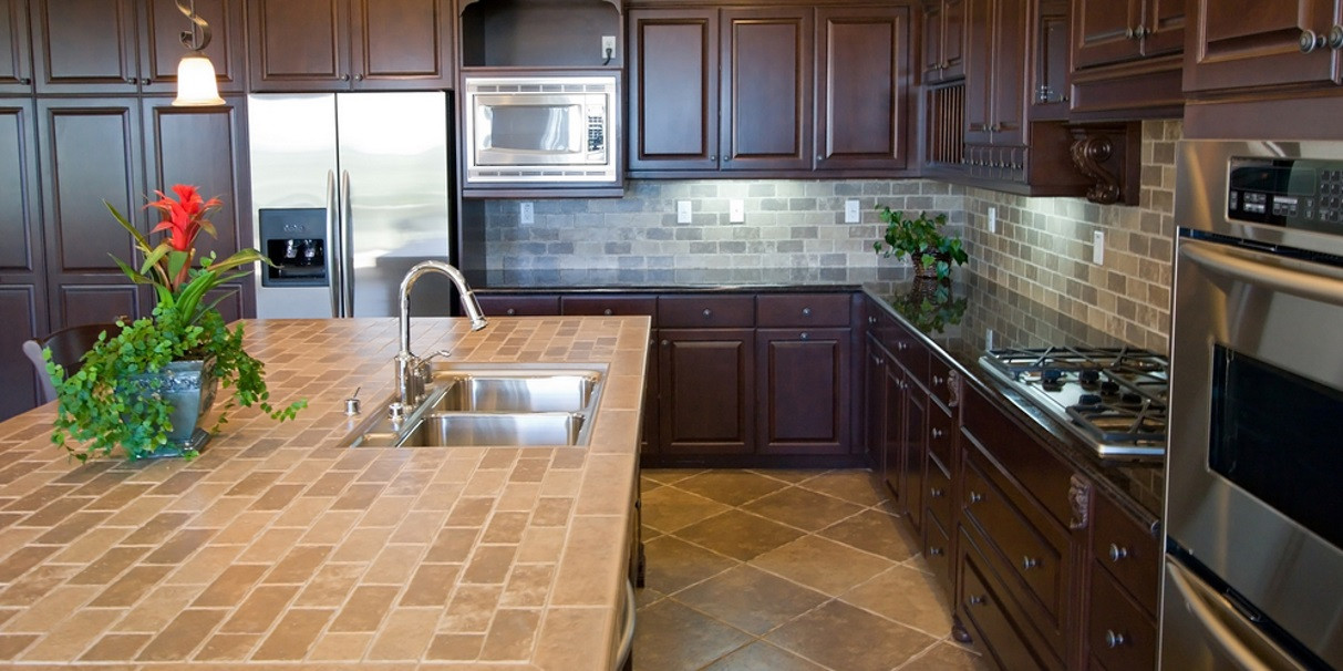 Tiles For Kitchen
 Tiled Kitchen Worktops Pros & Cons Tile Mountain