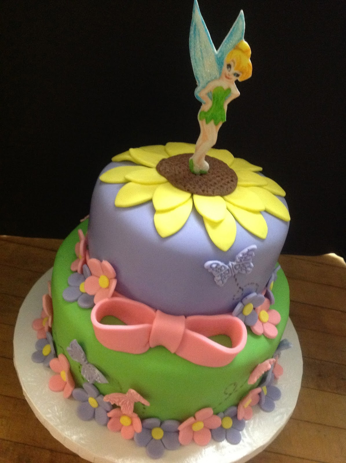 Tinkerbell Birthday Cake
 Plumeria Cake Studio Tinkerbell Birthday Cake