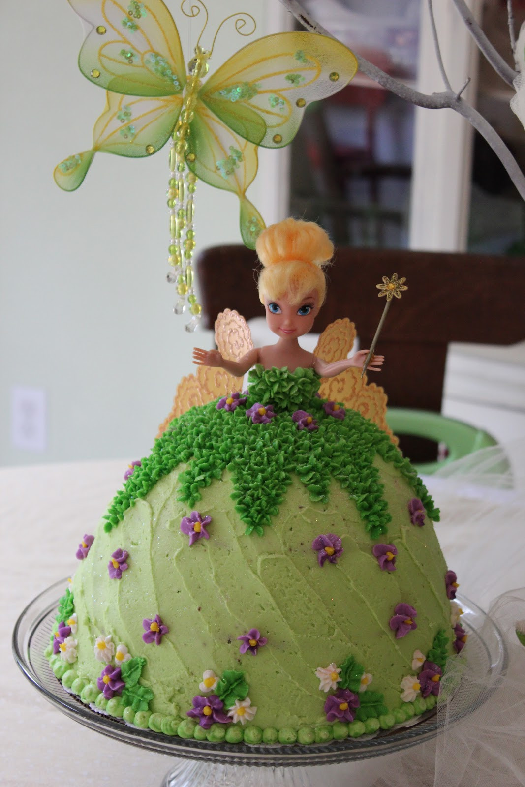 Tinkerbell Birthday Cake
 Delicately Sweet Confections A Tinkerbell Birthday Party