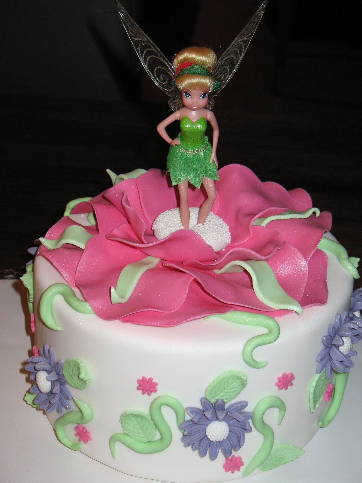 Tinkerbell Birthday Cake
 Sandy s Cakes Tinkerbell Cake
