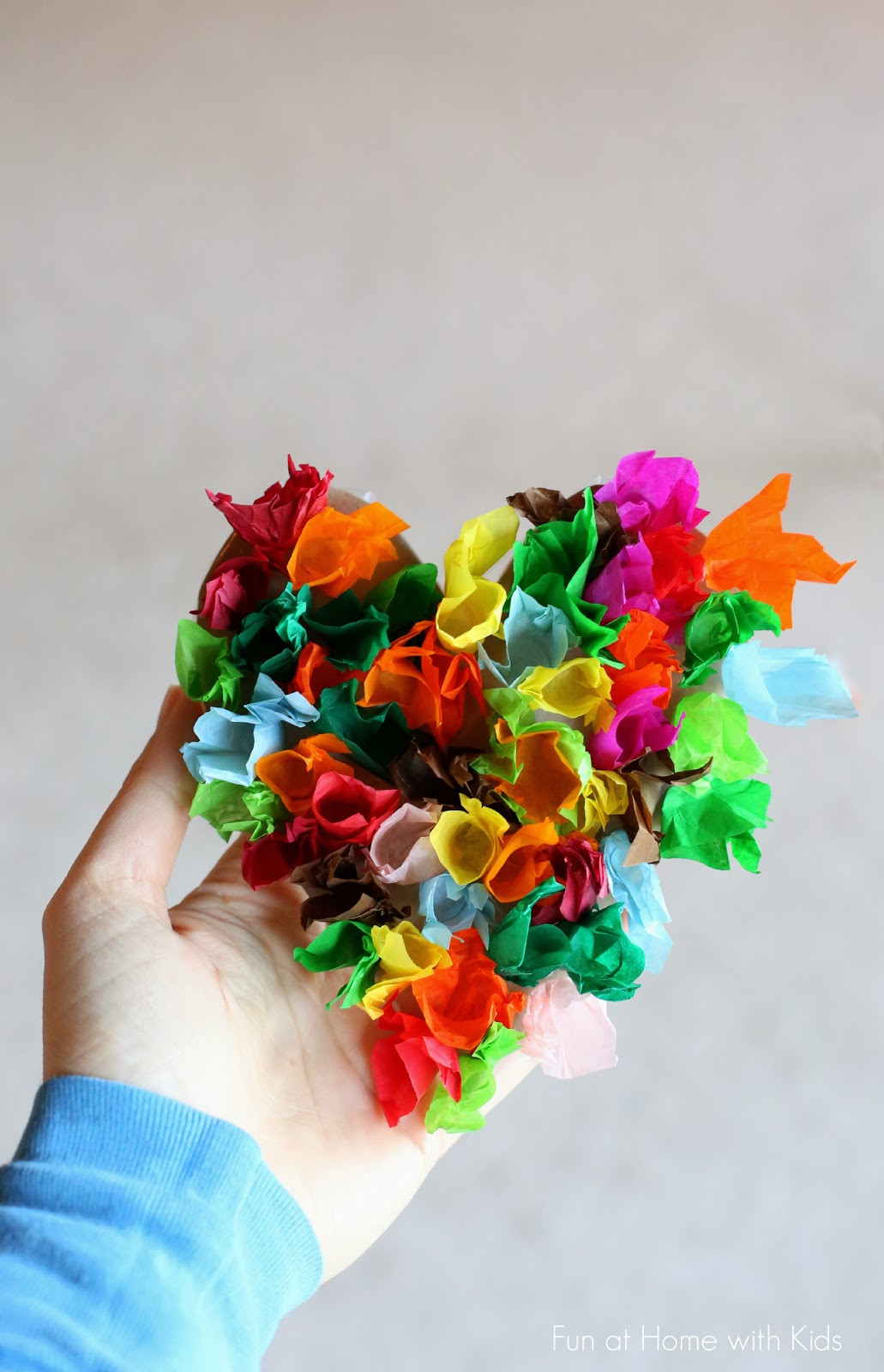 Tissue Paper Crafts For Kids
 Tissue Paper Heart Craft for Kids