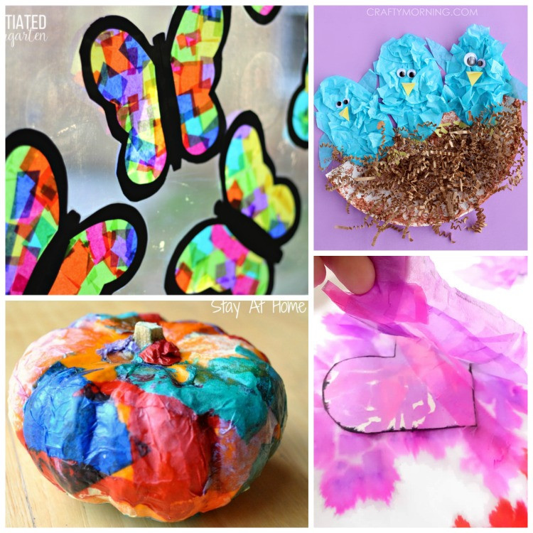 Tissue Paper Crafts For Kids
 Beautiful Tissue Paper Crafts For Kids