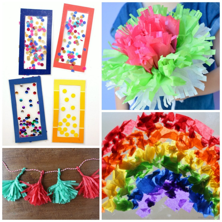 Tissue Paper Crafts For Kids
 Beautiful Tissue Paper Crafts For Kids