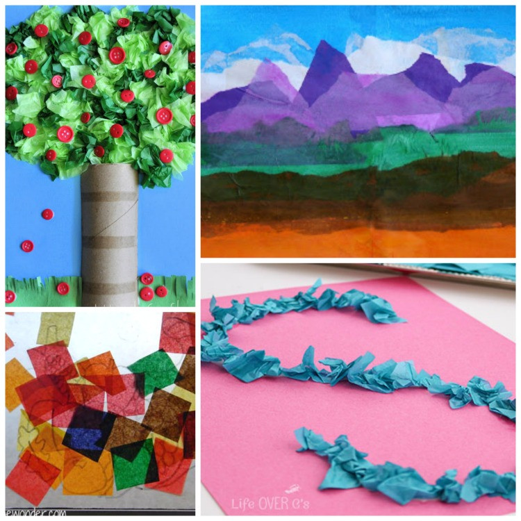 Tissue Paper Crafts For Kids
 Beautiful Tissue Paper Crafts For Kids