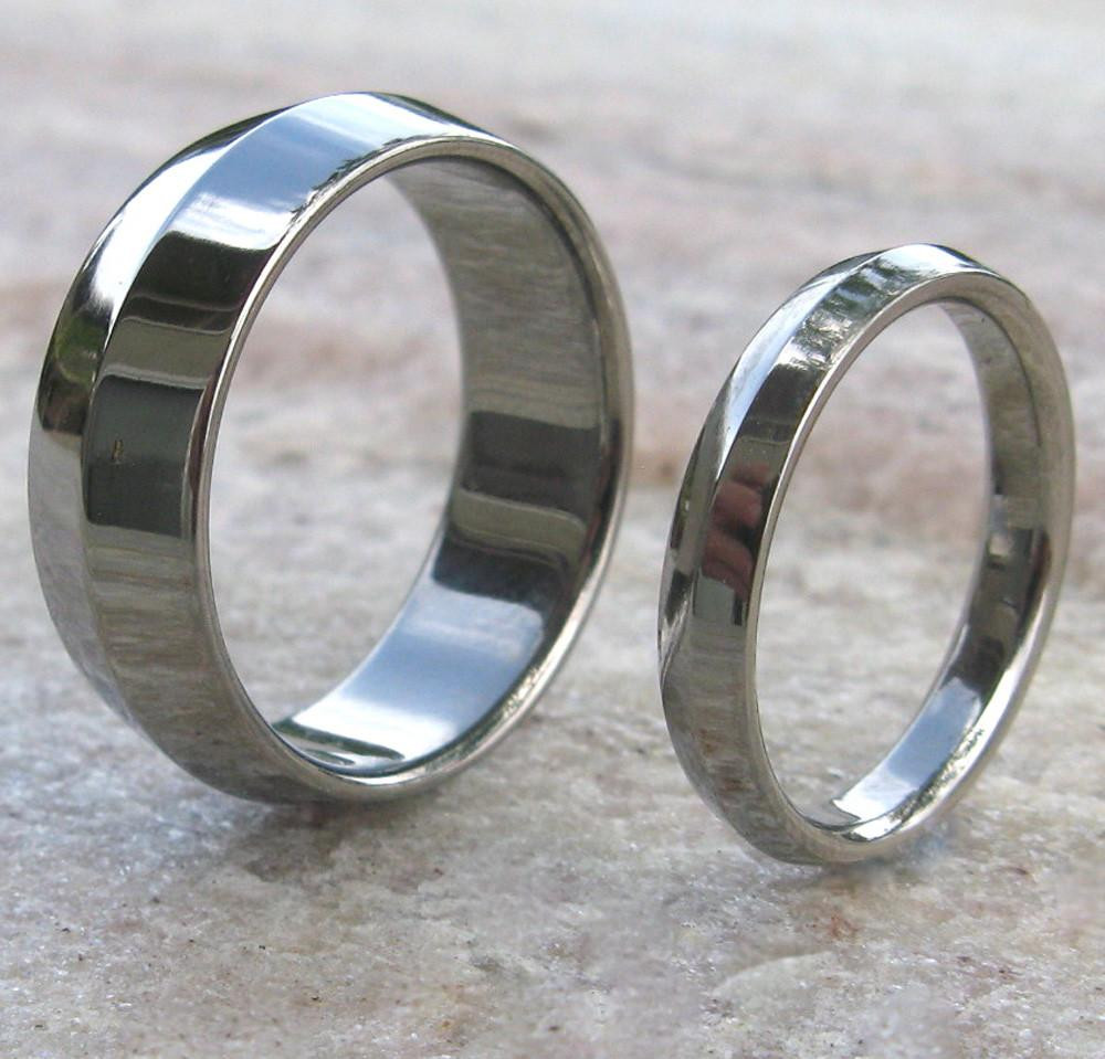 Titanium Wedding Ring Sets
 Matching Titanium Wedding Band Set stn7 – Titanium Rings