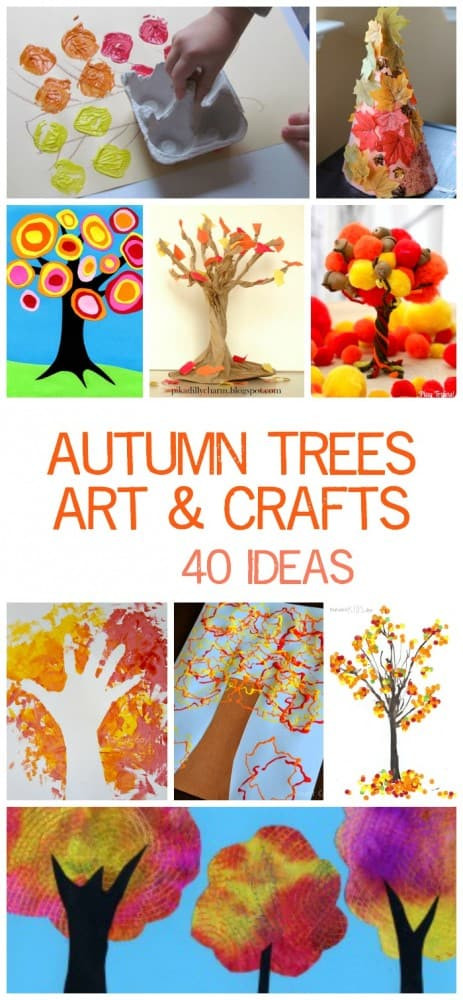 Toddler Art And Craft Projects
 Children s Autumn Tree Art and Crafts Emma Owl