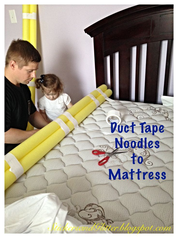 Toddler Bed Rails DIY
 Stickers & Glitter DIY Toddler Bed Rails