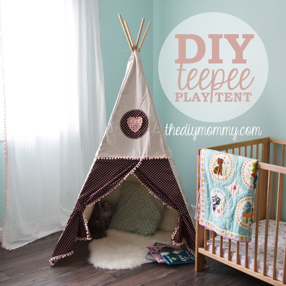 Toddler Bed Tent DIY
 A DIY Teepee Reading Tent & A Woodland Themed Toddler Room