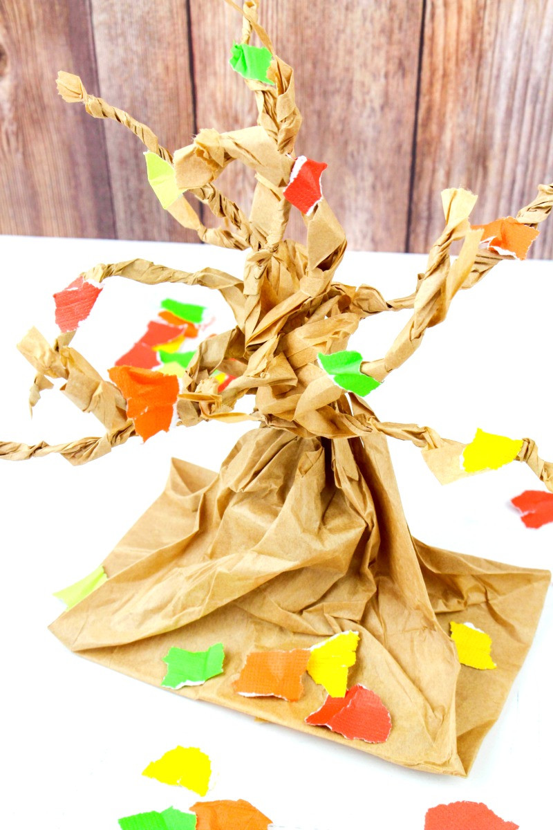 Toddler Craft Activity
 Fall Tree Paper Bag Crafts Kids Love Natural Beach Living