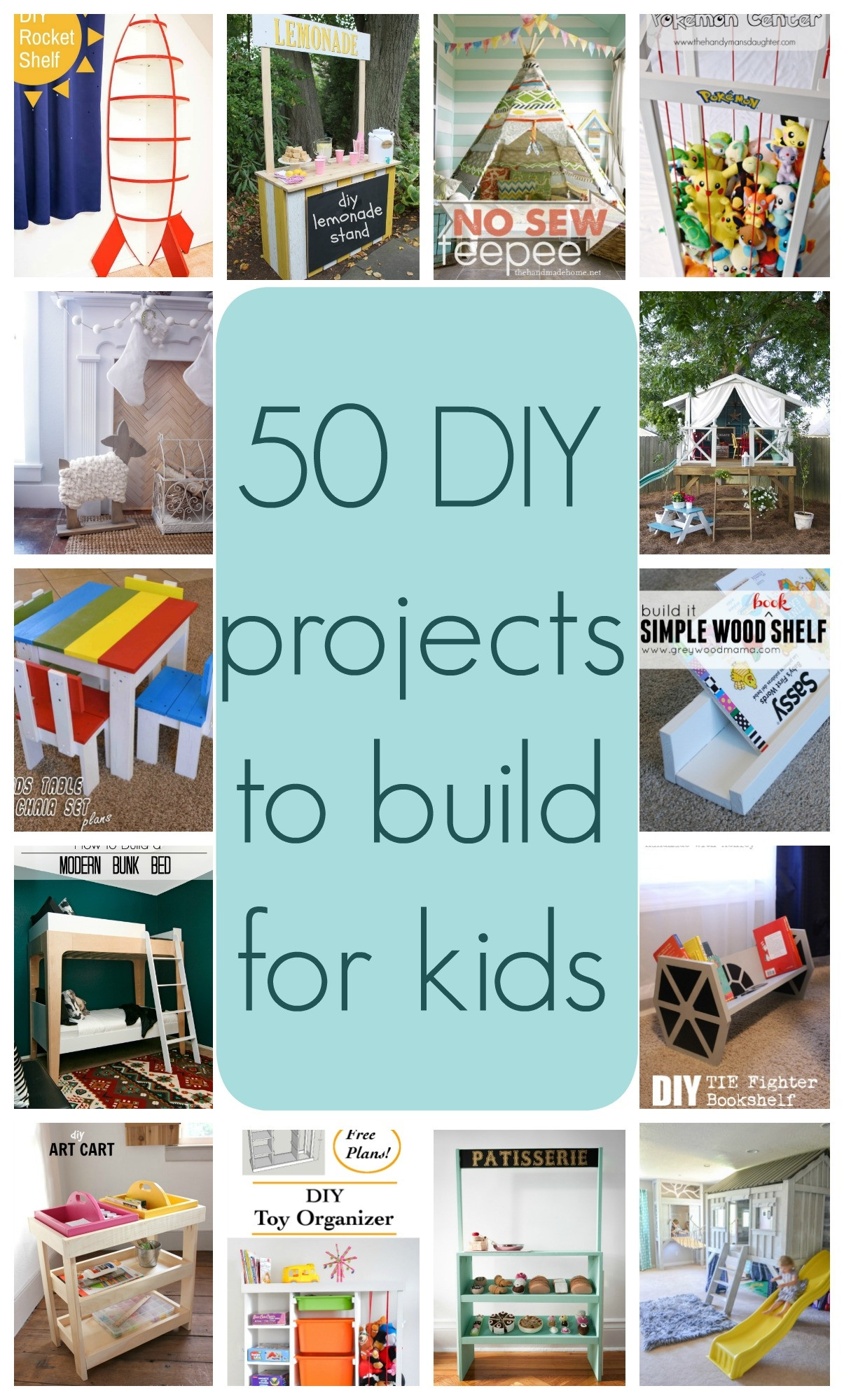 Toddler DIY Projects
 50 DIY projects to build for kids Part 1 The Created Home