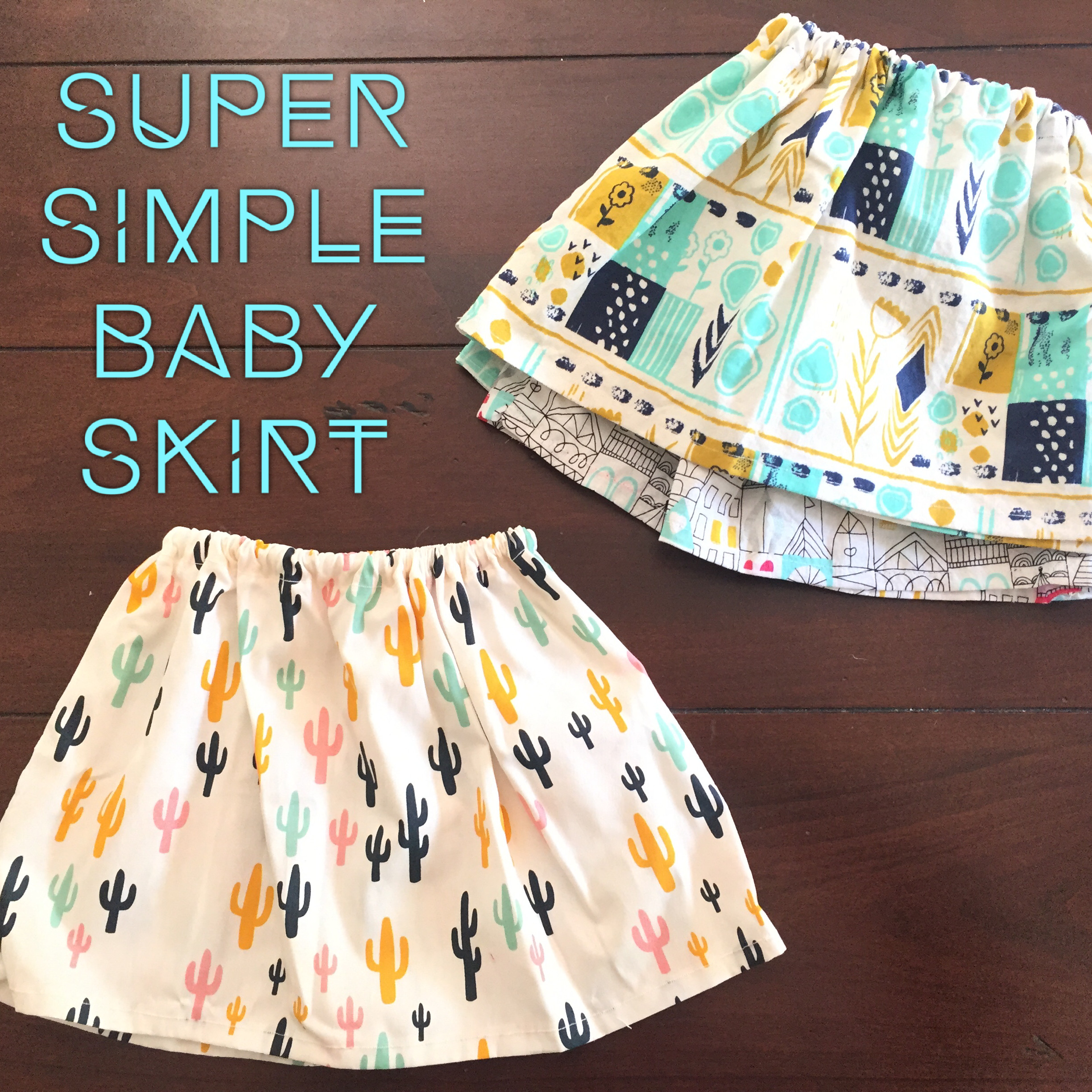 Toddler DIY Projects
 super simple baby skirt sewing project – diy