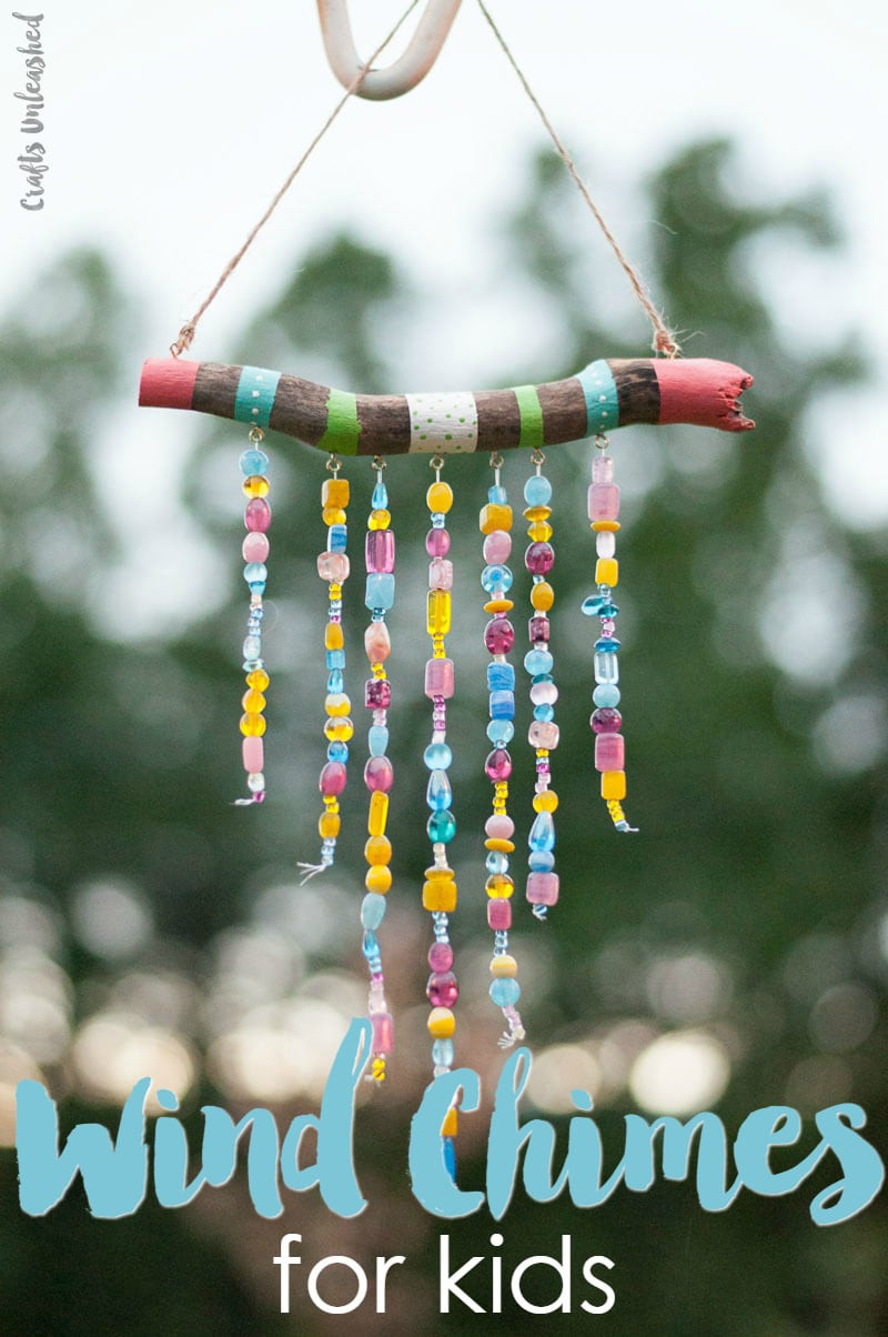 Toddler DIY Projects
 Beaded DIY Wind Chimes For Kids