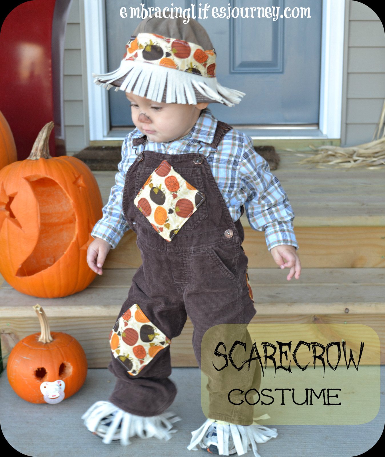 Toddler Scarecrow Costume DIY
 Easy toddler scarecrow costume super talented friend