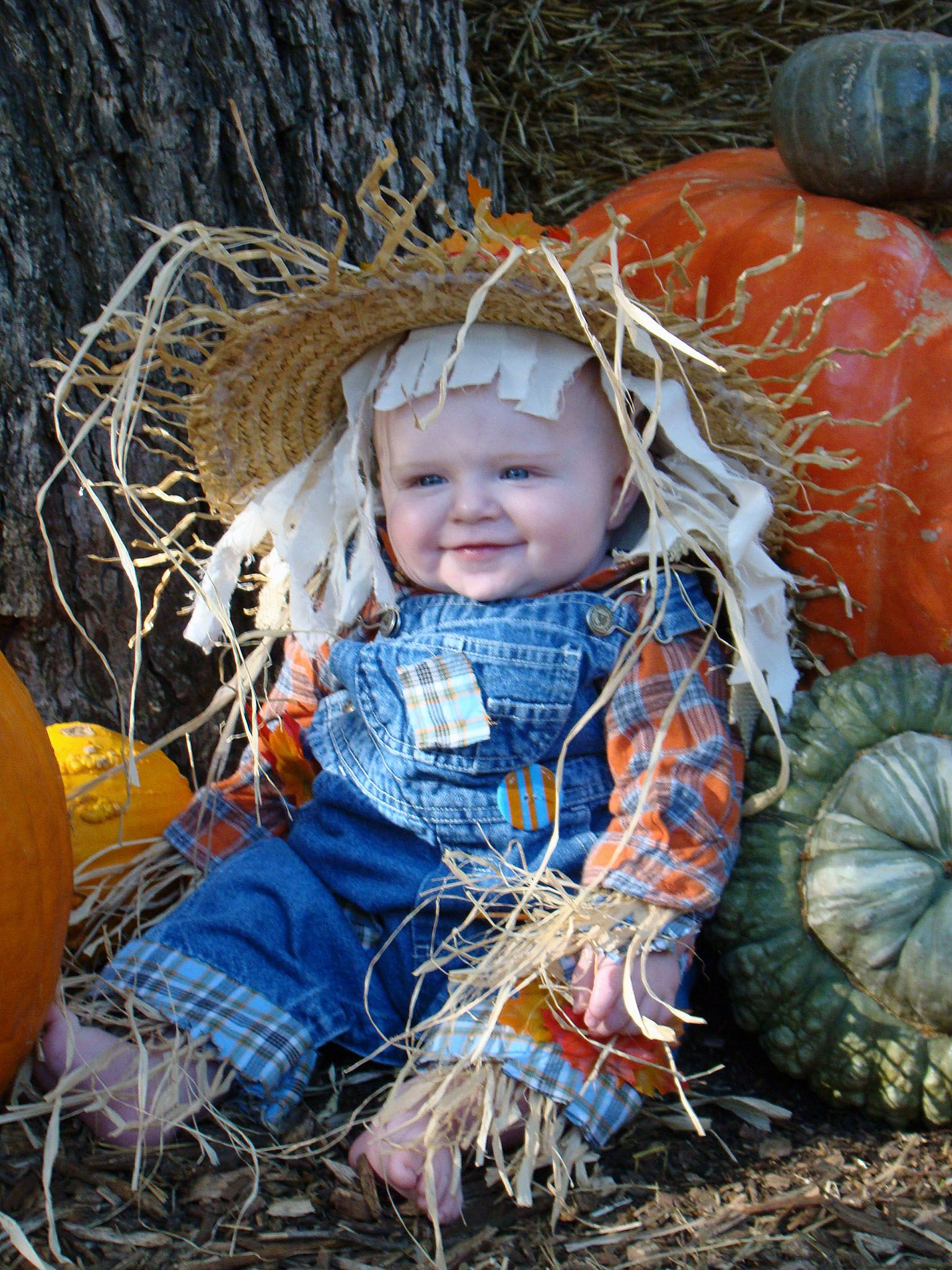 Toddler Scarecrow Costume DIY
 Homemade Scarecrow Costume my handsome nephew Liam