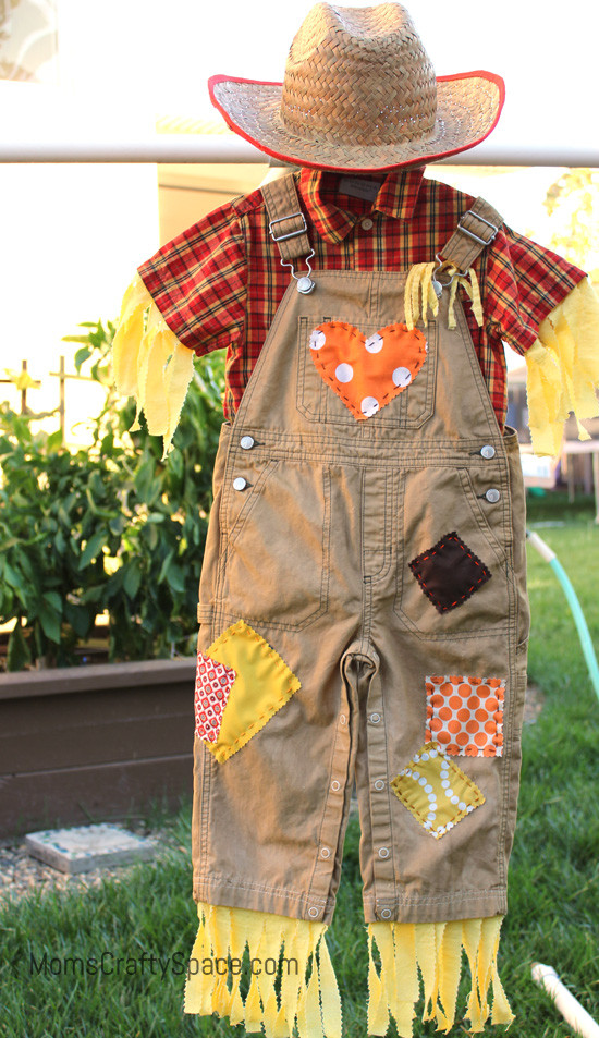 Toddler Scarecrow Costume DIY
 DIY Toddler Scarecrow Costume With RIT Dye Happiness is