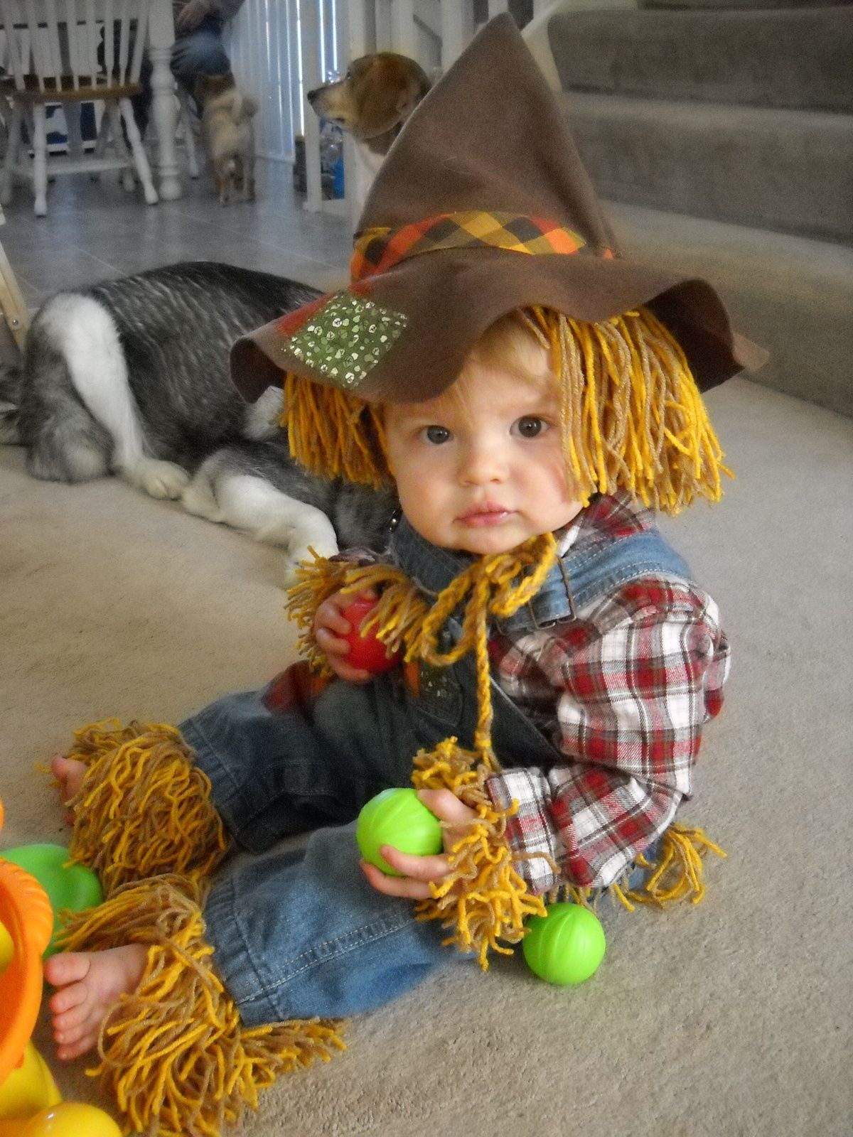 Toddler Scarecrow Costume DIY
 Pin by Annie Varca on Halloweeeeeen