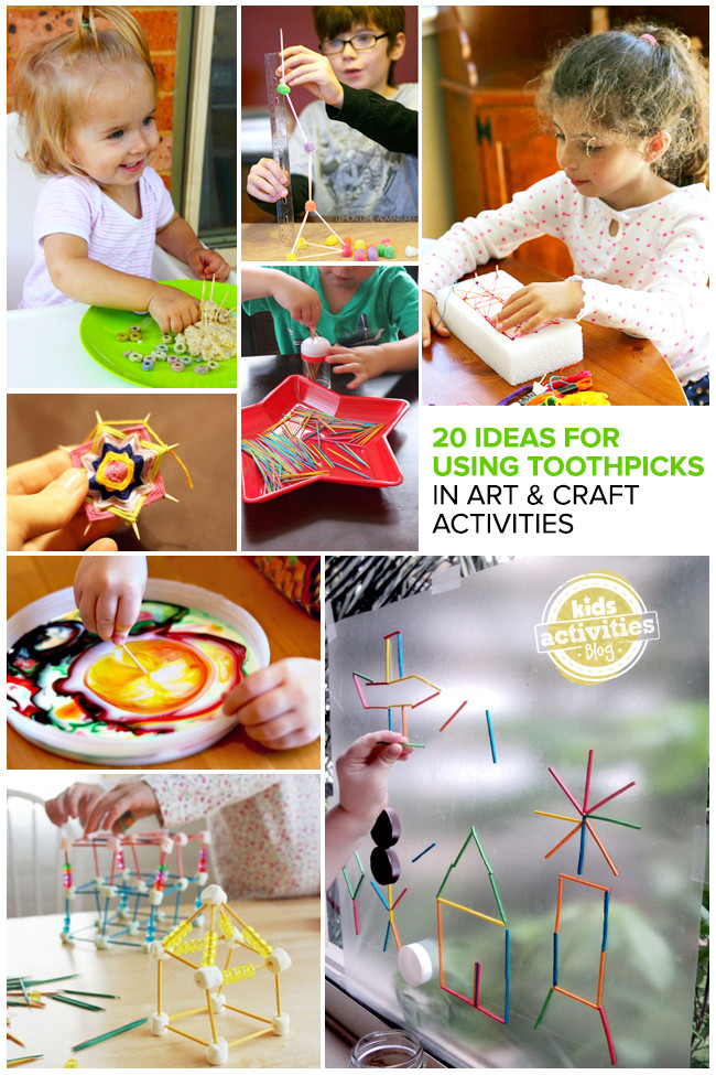 Toddlers Arts And Crafts Projects
 20 Great Ideas for Using Toothpicks in Art and Craft