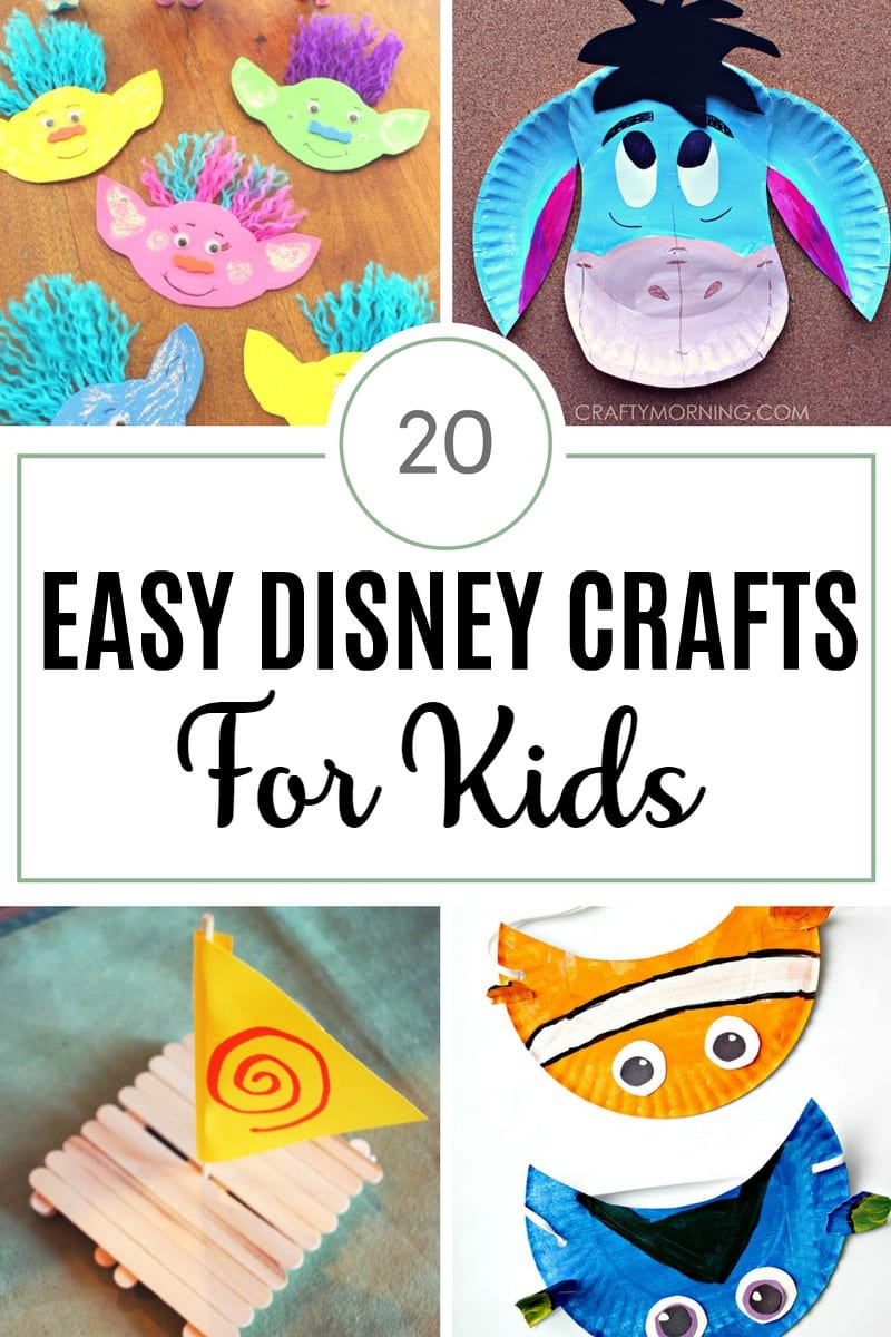 Toddlers Arts And Crafts Projects
 20 Easy Disney Crafts for Kids The Unprepared Mommy