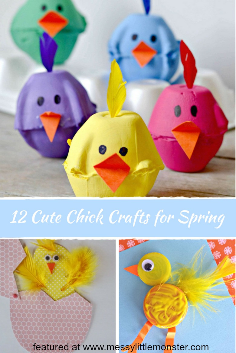 Toddlers Craft Projects
 Cute Chick Crafts for Spring Messy Little Monster