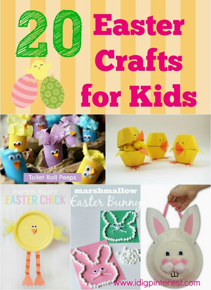 Toddlers Easter Craft Ideas
 20 Fun & Simple Easter Crafts for Kids I Dig Pinterest