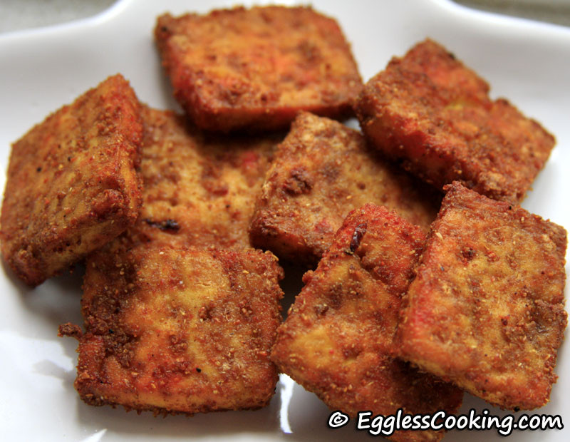 Tofu Snacks Recipes
 Indian Style Baked Tofu Recipe