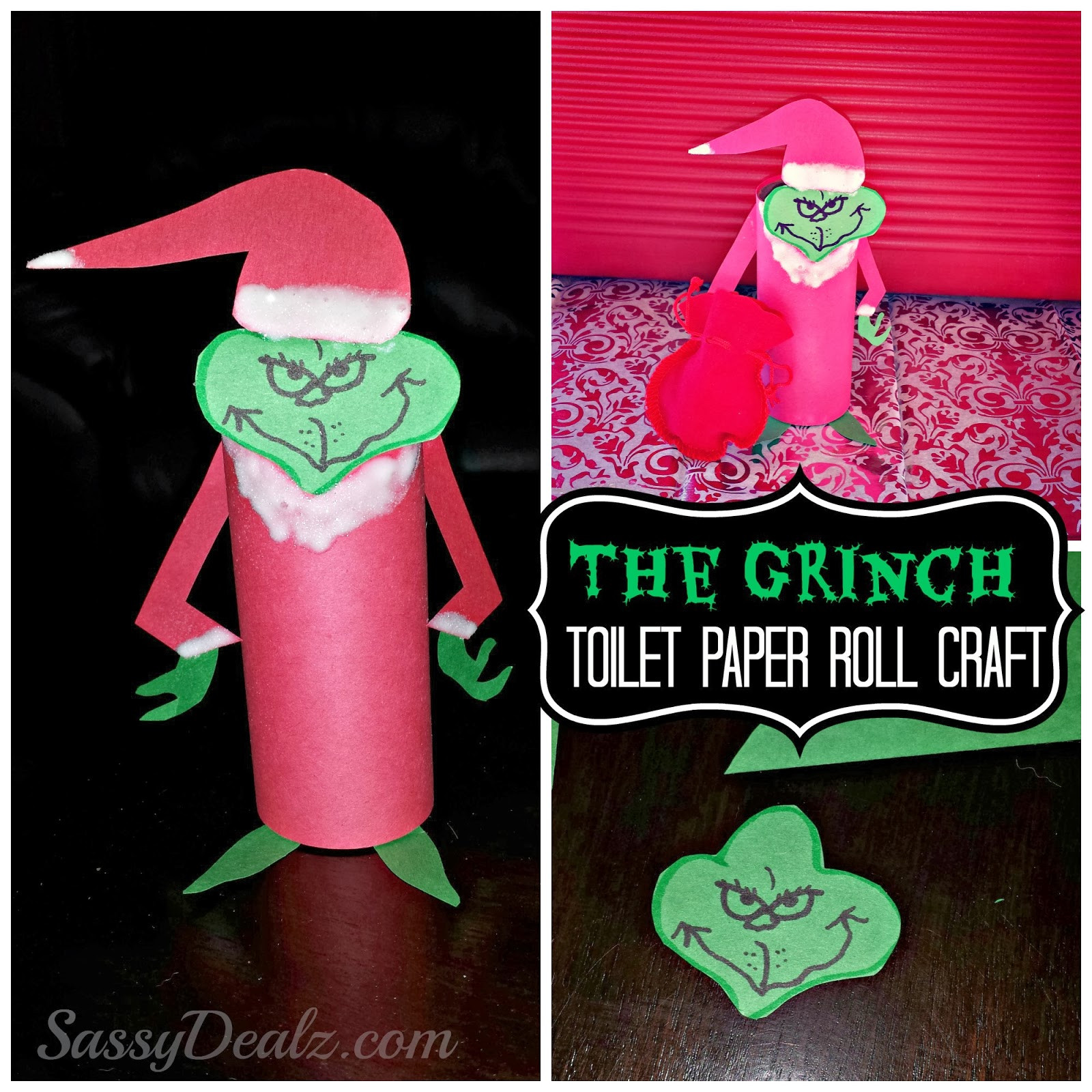 Toilet Paper Roll Craft Christmas
 The Grinch Toilet Paper Roll Christmas Craft For Kids
