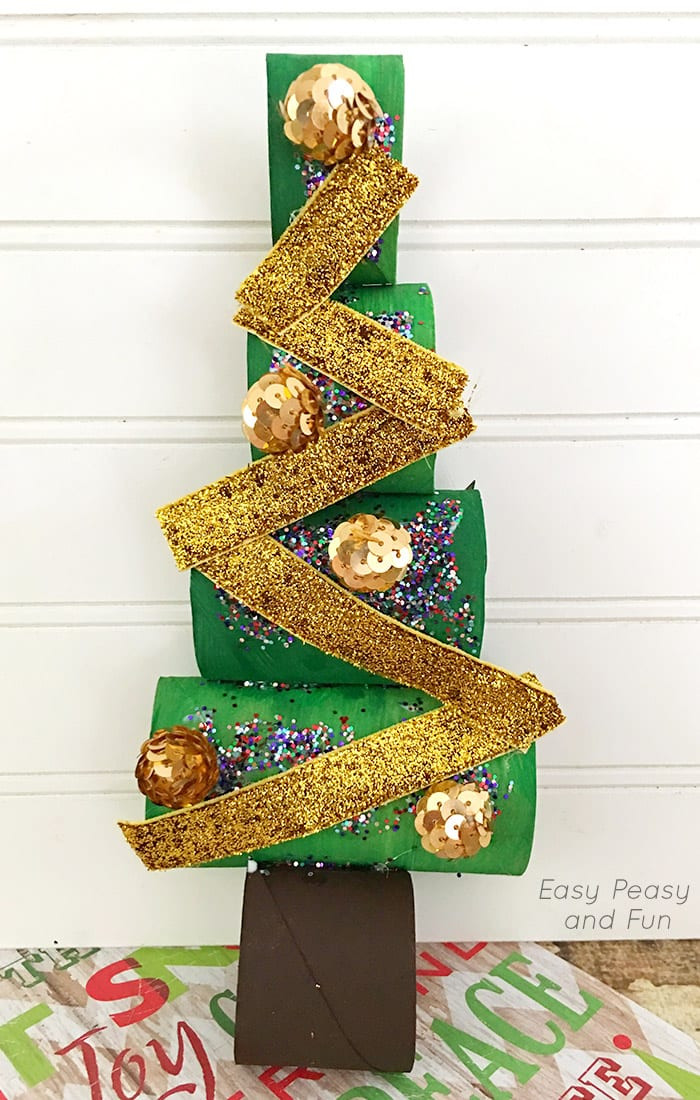 Toilet Paper Roll Craft Christmas
 Paper Roll Christmas Tree Craft Easy Peasy and Fun