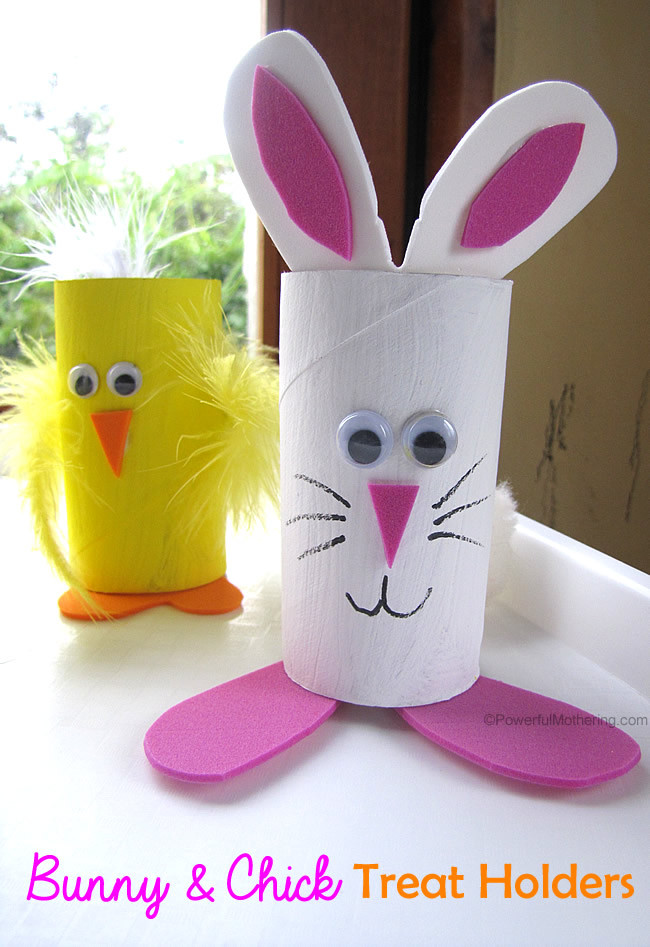 Toilet Paper Roll Easter Crafts
 Easter Treat Holders from Cardboard Tubes