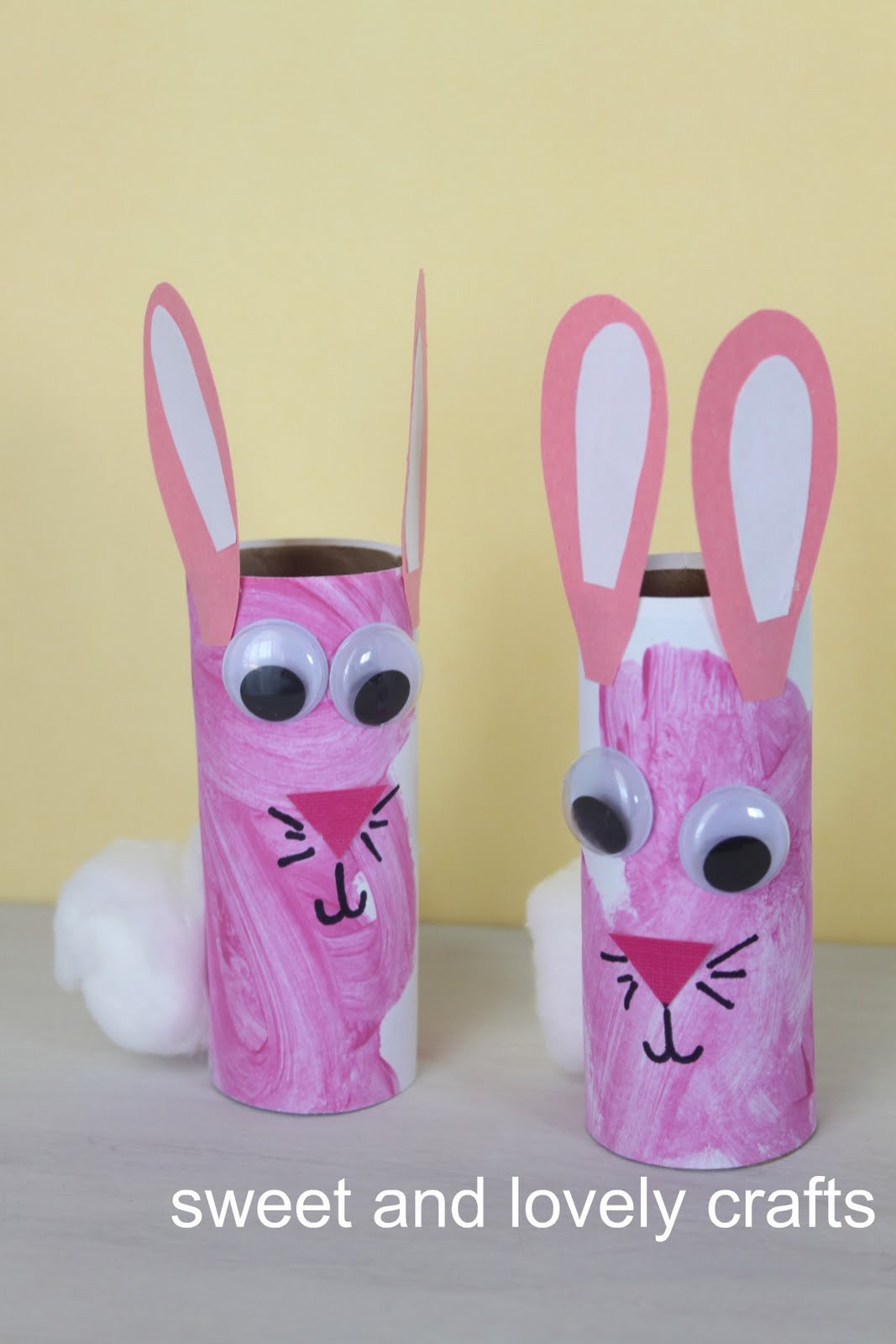 Toilet Paper Roll Easter Crafts
 sweet and lovely crafts toilet paper roll bunnies