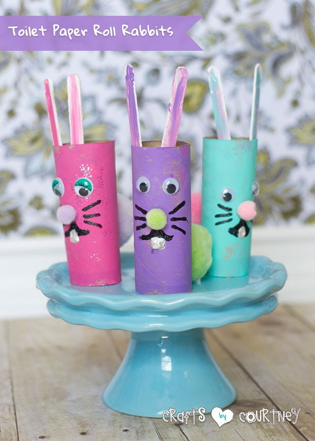 Toilet Paper Roll Easter Crafts
 Create Toilet Paper Roll Rabbits for Easter