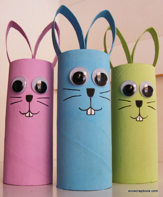 Toilet Paper Roll Easter Crafts
 Preschool Crafts for Kids Easter Bunny Toilet Roll Craft