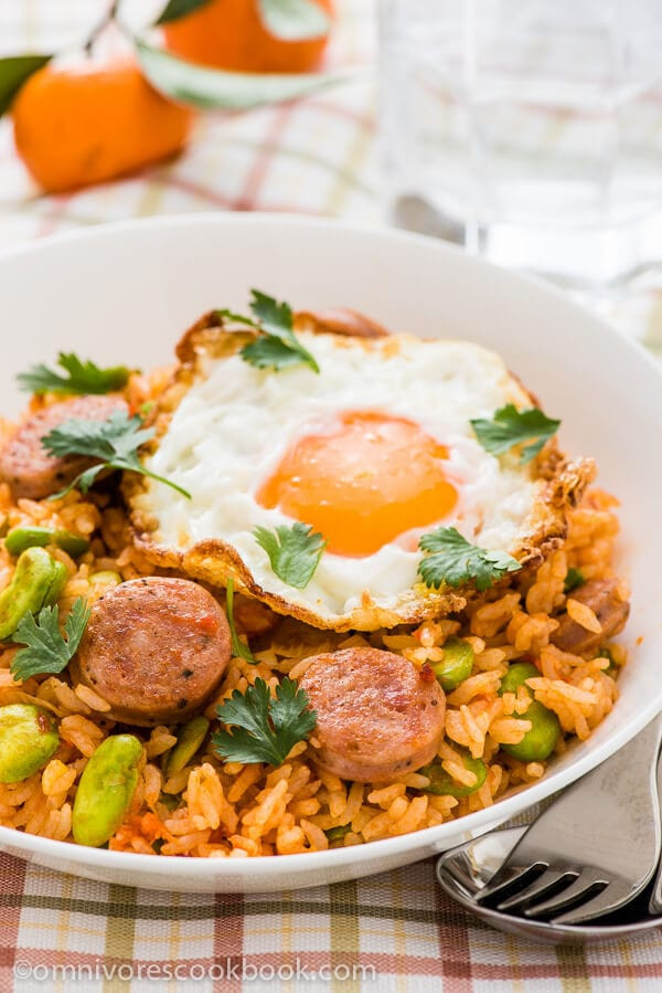 Tomato Fried Rice
 Tomato Fried Rice with Sausage