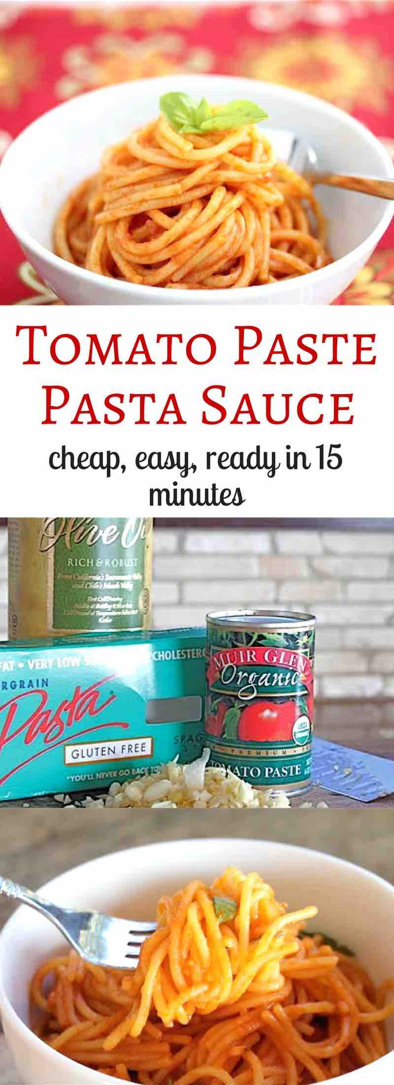 Tomato Sauce From Paste
 Easy Tomato Paste Pasta Sauce