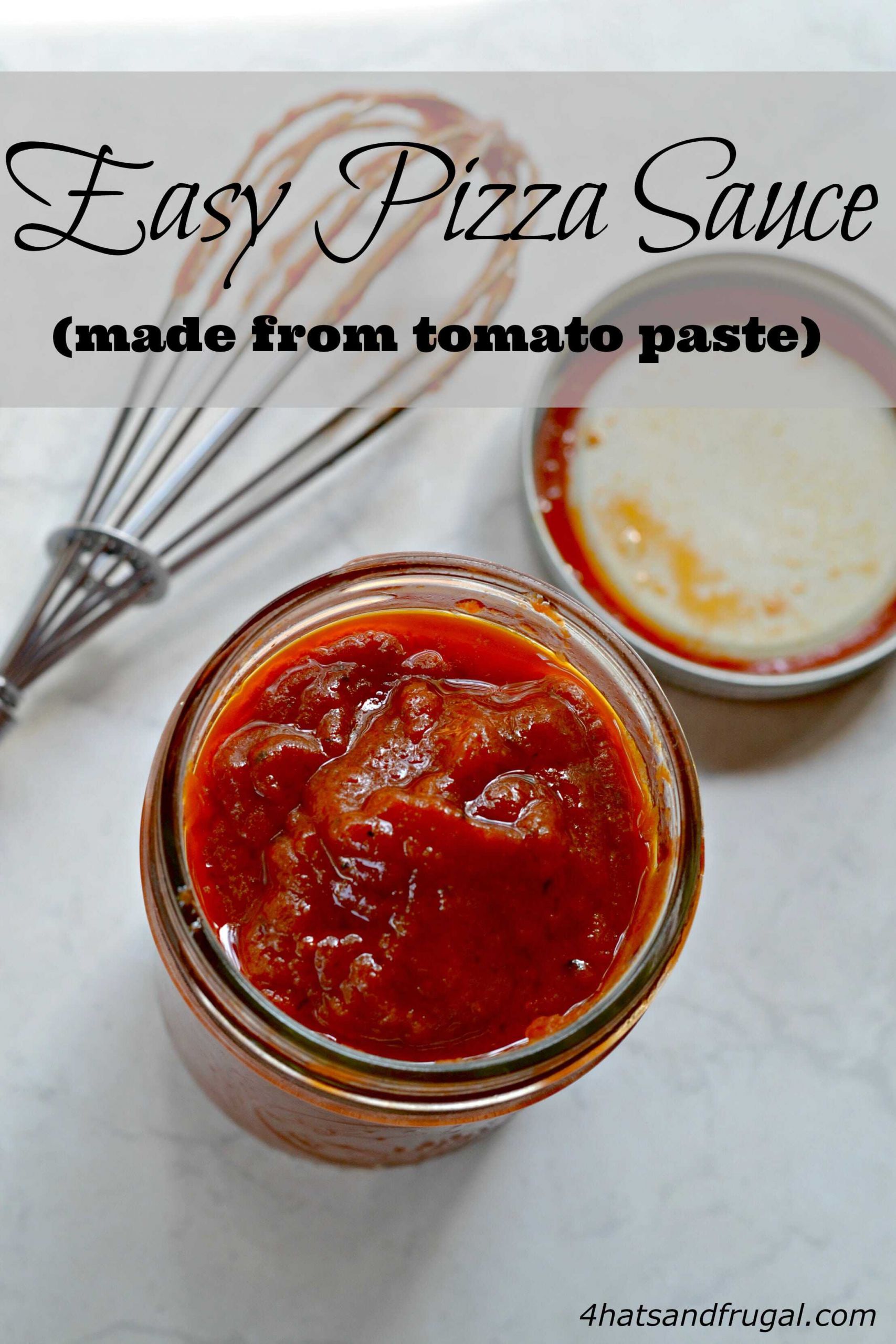 Tomato Sauce From Paste
 Easy Pizza Sauce From Tomato Paste 4 Hats and Frugal