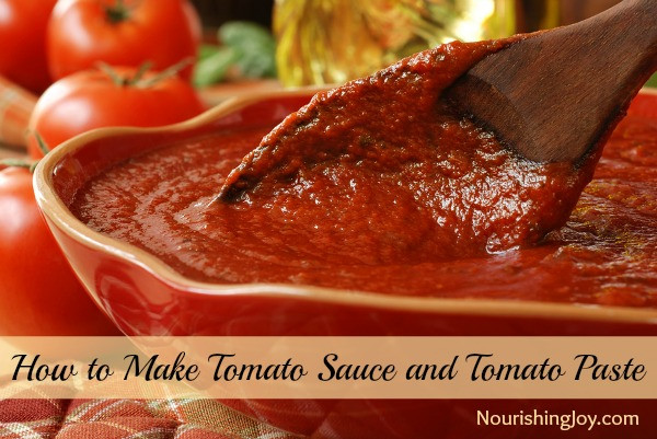 Tomato Sauce From Paste
 How to Make Tomato Sauce and Tomato Paste Nourishing Joy
