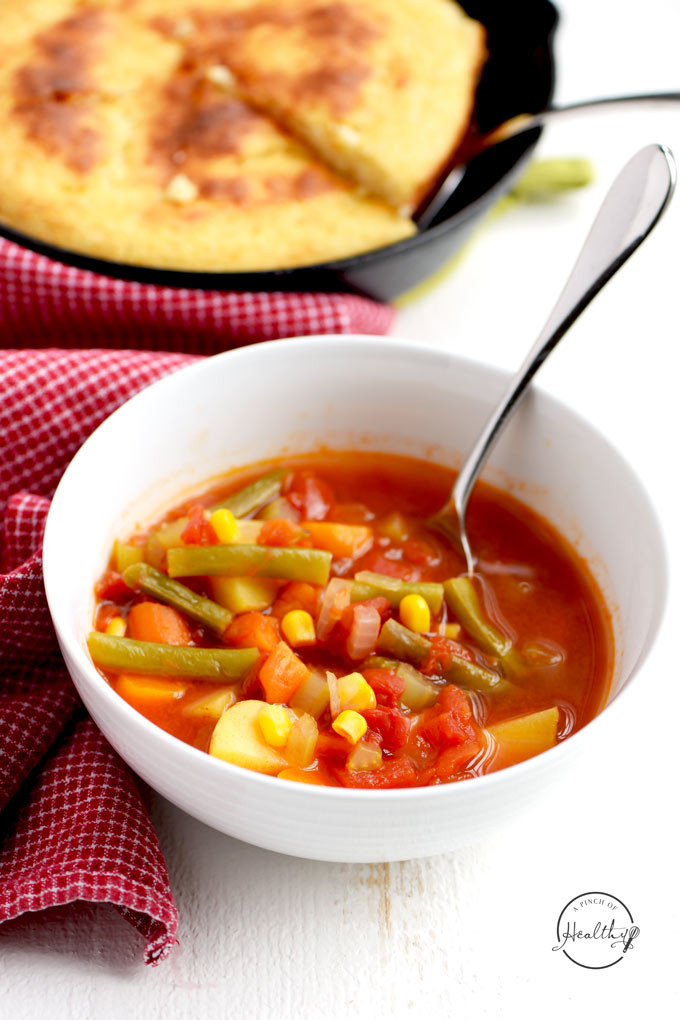 Tomato Vegetable Soup
 Tomato Ve able Soup Instant Pot or Stovetop A Pinch