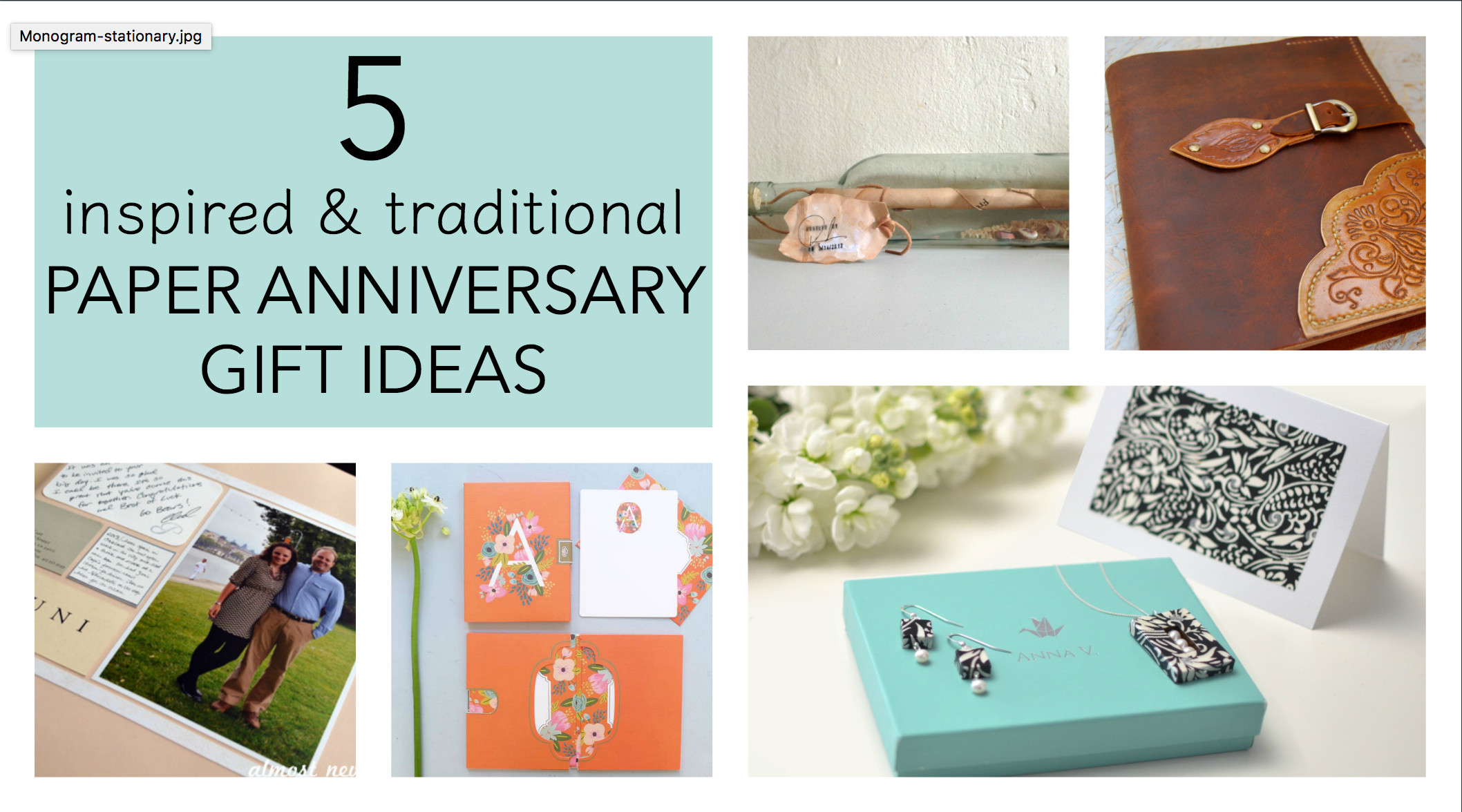 Traditional Wedding Anniversary Gift Ideas
 5 Traditional Paper Anniversary Gift Ideas for Her Paper