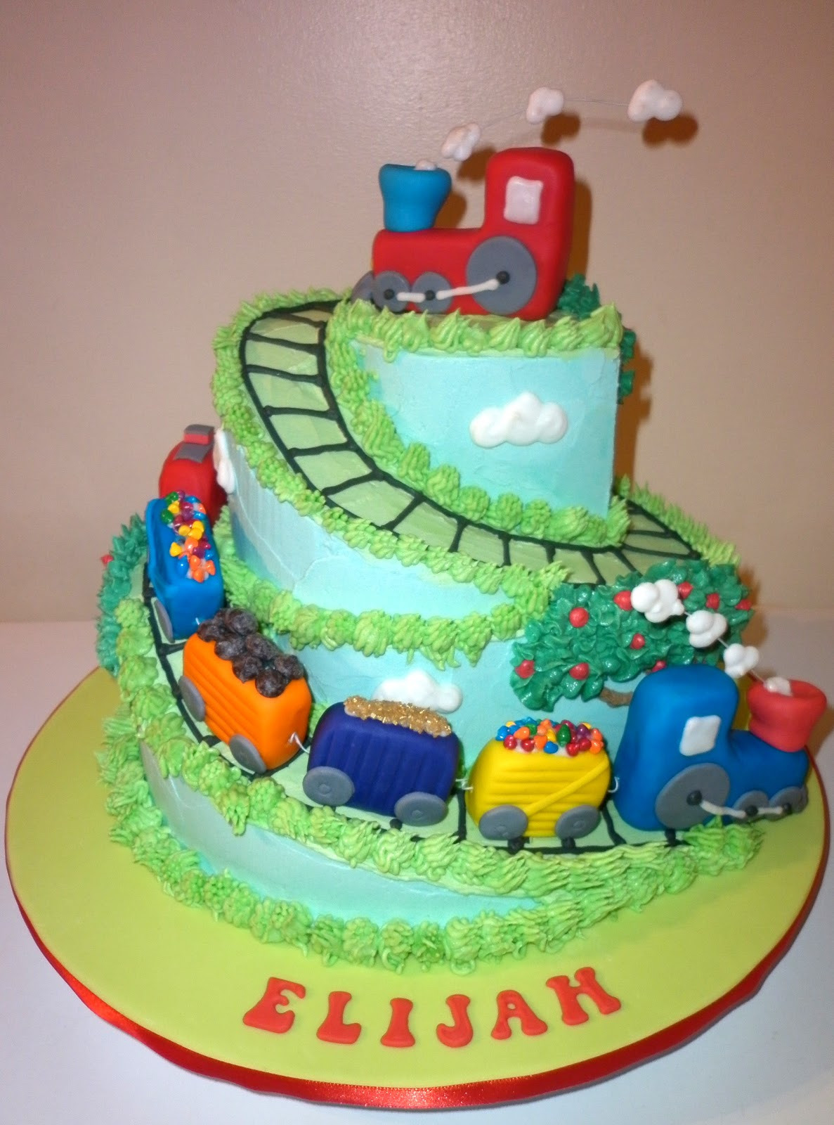 Train Birthday Cakes
 Caketopia Train Cake for Elijah